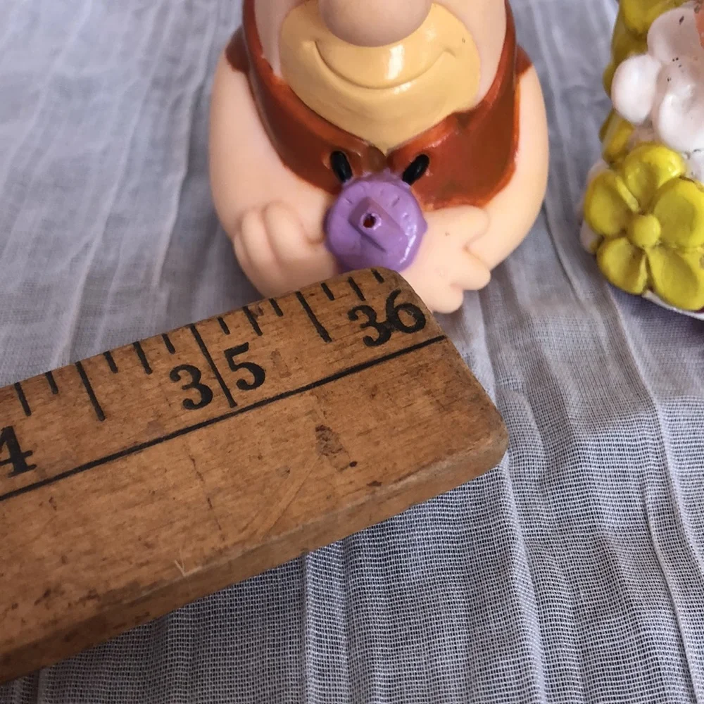 Vintage Flintstones Pebbles plastic cup & bowl & Barney & Dino water squirters - Picture 16 of 16